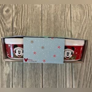 Disney Mickey Mouse “Festive Cheer” Set of 2 Ramekins Bowls